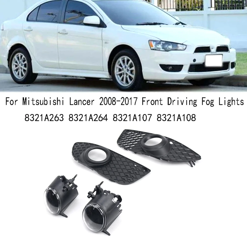 For Mitsubishi Lancer 2008-2017 Left & Right Side Front Driving Fog Lights 8321A263 8321A264 8321A107 8321A108