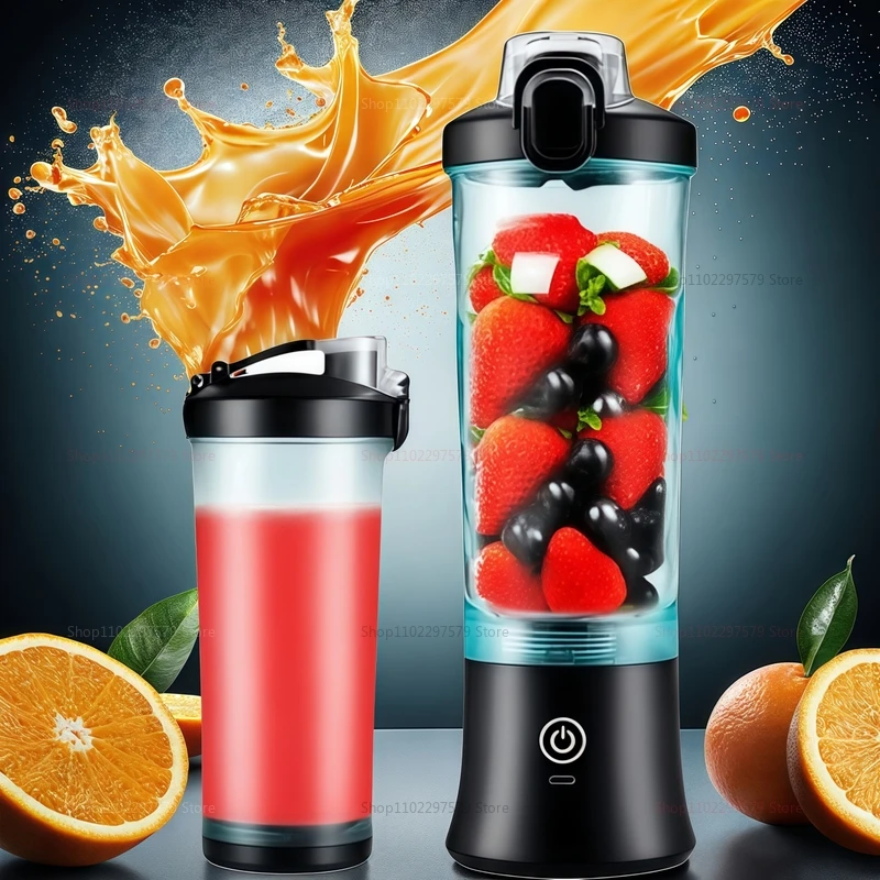 Portable Multifunctional Juicer Strong Motor Fast Crush Mixer Machine 4000mAh USB Rechargeable Electric Juicer Mini Blender