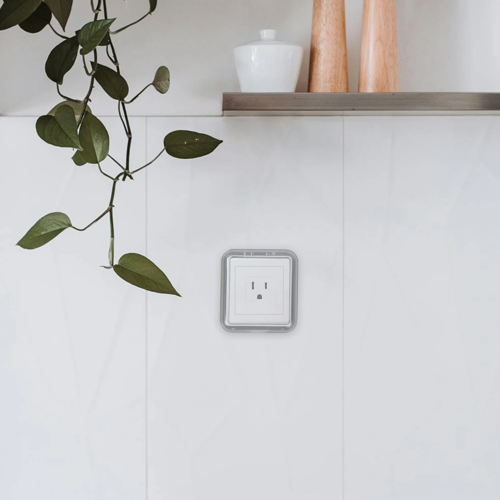 أغطية مخرج مقاومة للماء، منزلق حماية مقبس الحائط ذاتي اللصق للمنزل والمكتب، مقاس عالمي متين #5