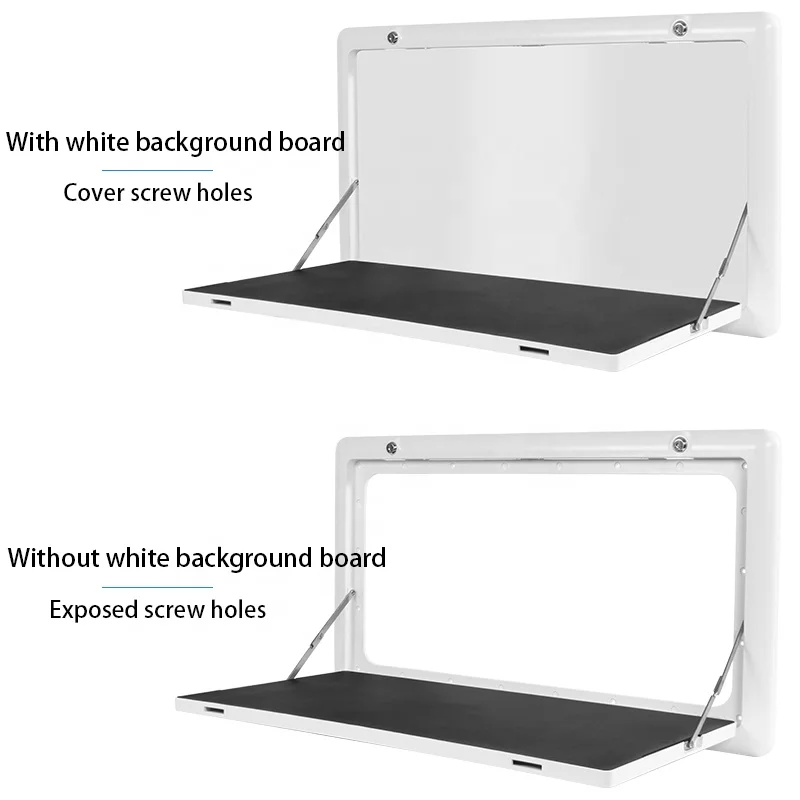 Camper Trailer Motor Accessories UV Resistance Engineering Plastic White External Folding RV Folding Table With