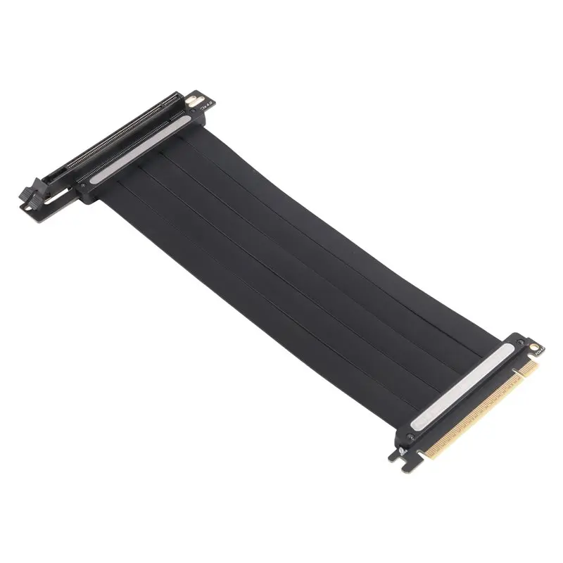ABJF-Extension Cable Plastic PCIE 4.0 16X 64GBS High Speed GPU Riser Cable For GPU Extension Card, (90 Degree )Length 25Cm