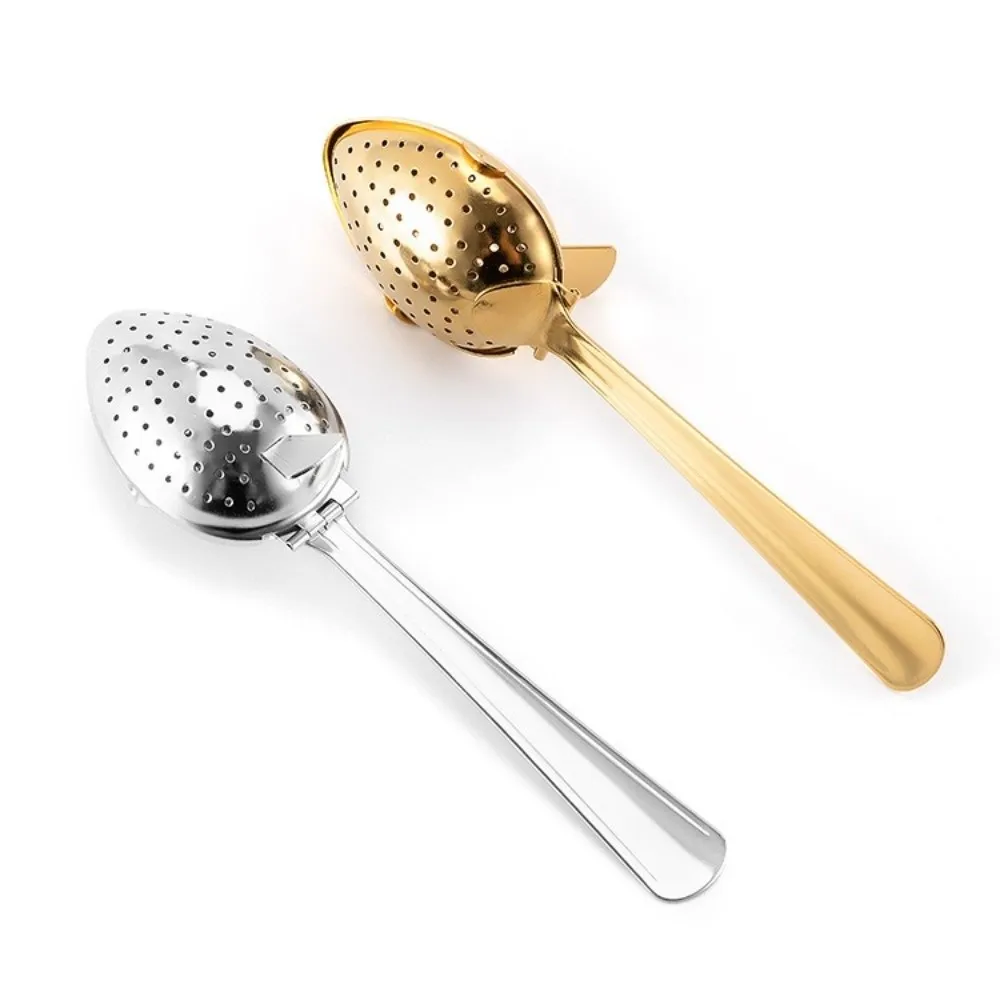 Stainless Steel Tea Infuser Strainer Reusable Fine Mesh Tea Strainer Mesh Strainer Spoon Shape Tea Filter Diffuser
