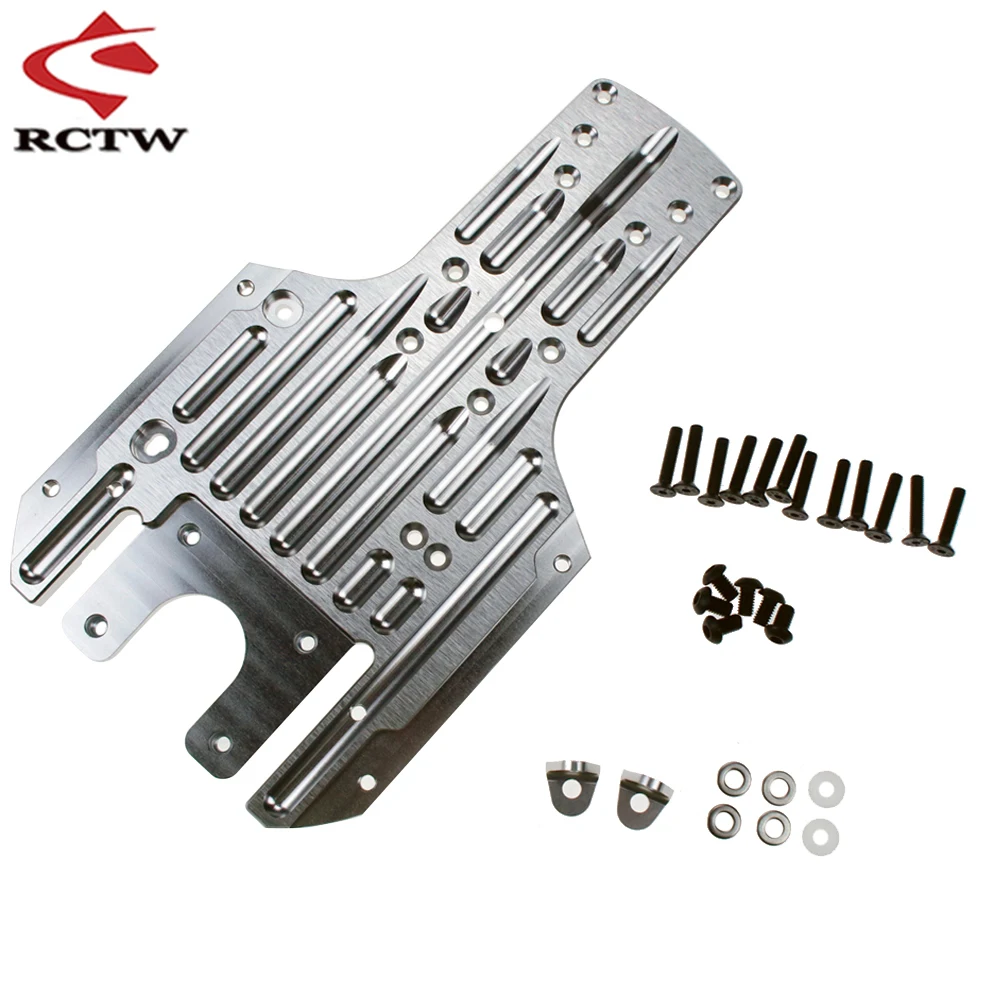 CNC Metal New Rear Car Bottom Chassis Plate Set for 1/5 Rc Car HPI Rofun Baha KM Rovan Baja 5b 5t 5sc Truck Spare Upgrade Parts