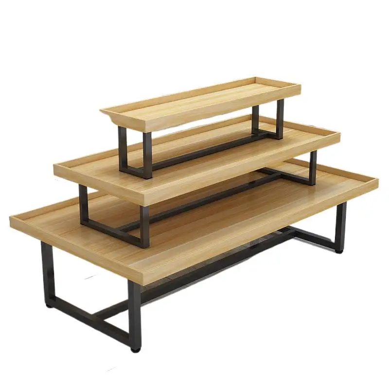 Water table Display table Cosmetics Zhongdao Cabinet Maternal and Infant Combination Three-layer Supermarket Shoe Shelf Zhongdao