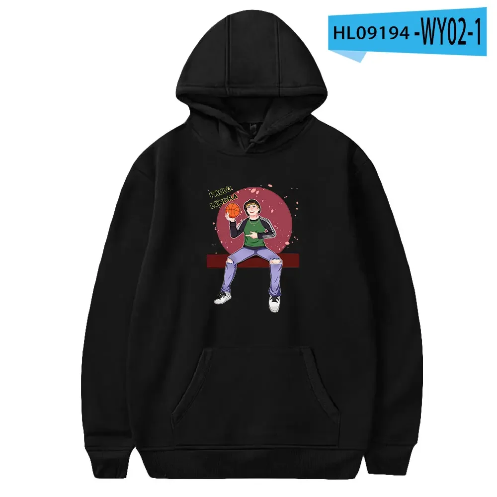 Rapper Paulo Londra Oversized Women/Men Hoodie Sweatshirt Y2K Streetwear Hip Hop Pullover Hooded Jacket Casual Tracksuit