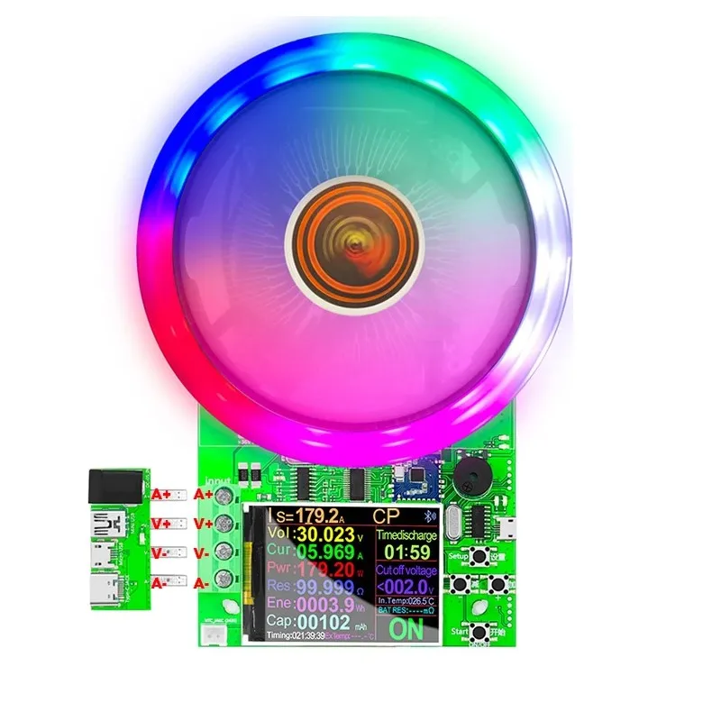 DL24/P 2.4 Color Screen USB Tester Battery Capacity Monitor Electronic Load Power Meter APP