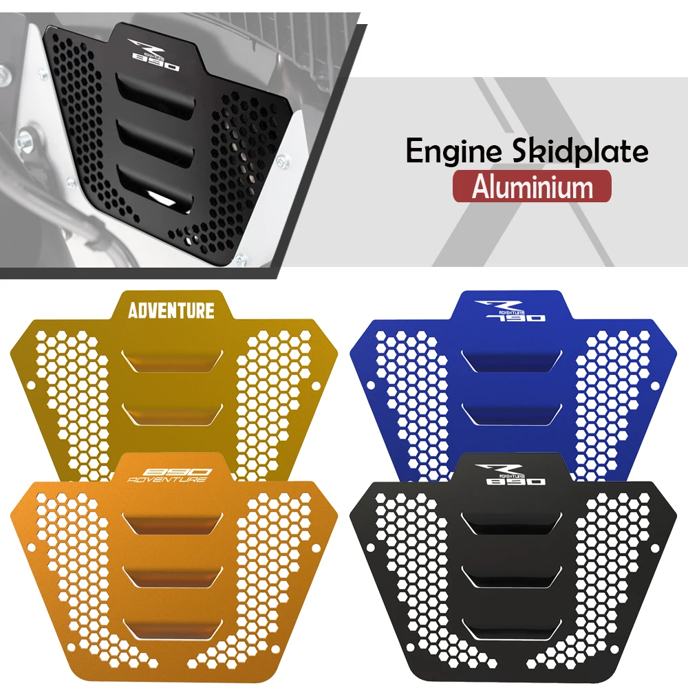 790 890 ADV 2026 Motorcycle Engine Skid Plate Cover For 790 890 Adventure S R 2019-2022 2023 2024 2025 Downpipe Grille Protector