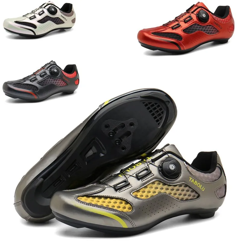 

Lockable Mountain Bike Shoes Men's Sports Speed Cycling Shoes Road Bike Cycling Shoes Mtb Sneakers Rubber Sole Bike Accessories