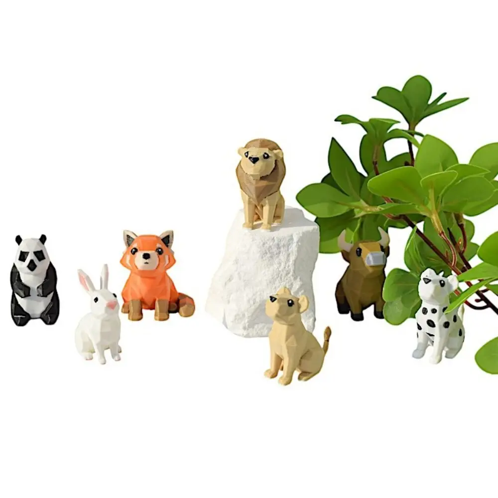 

7pcs/set Small Animal Models 3D Printing Animal Models Creative Design Farm Animal Set Creative Farm Animal Models Educational