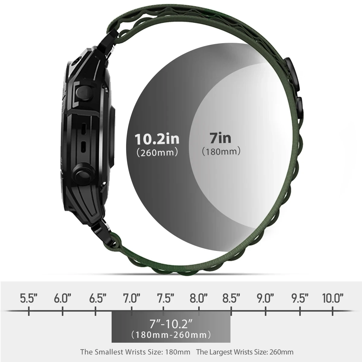 Pulseira de relógio de nylon Loop Sport Quick Fit, Correias Smartwatch para Garmin Fenix 5 5X Plus 6 6X Quatix 7X 7 Pro MARQ, Fenix 8 E, 22mm, 26mm