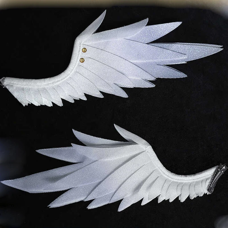 Robin Sunday Cosplay Wings Headwear Game Honkai Star Rail Hairpin Singer Halloween Party for Women Men puntelli accessorio