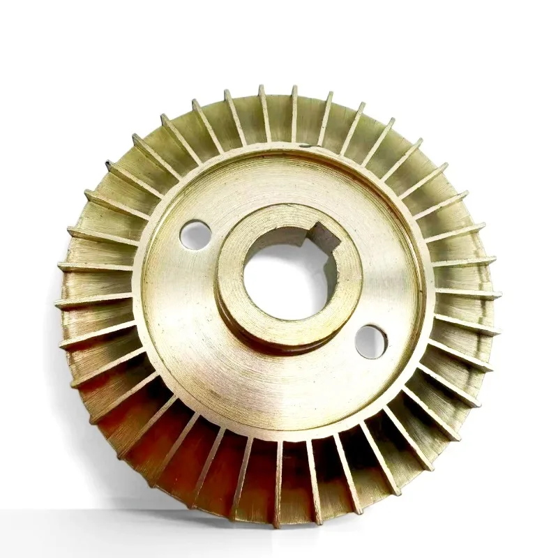 14mm Axle hole Brass Impeller for Self-Priming Pump Double-Sided Copper Impeller Water Pump Replacement Part 70mm 75mm 80mm