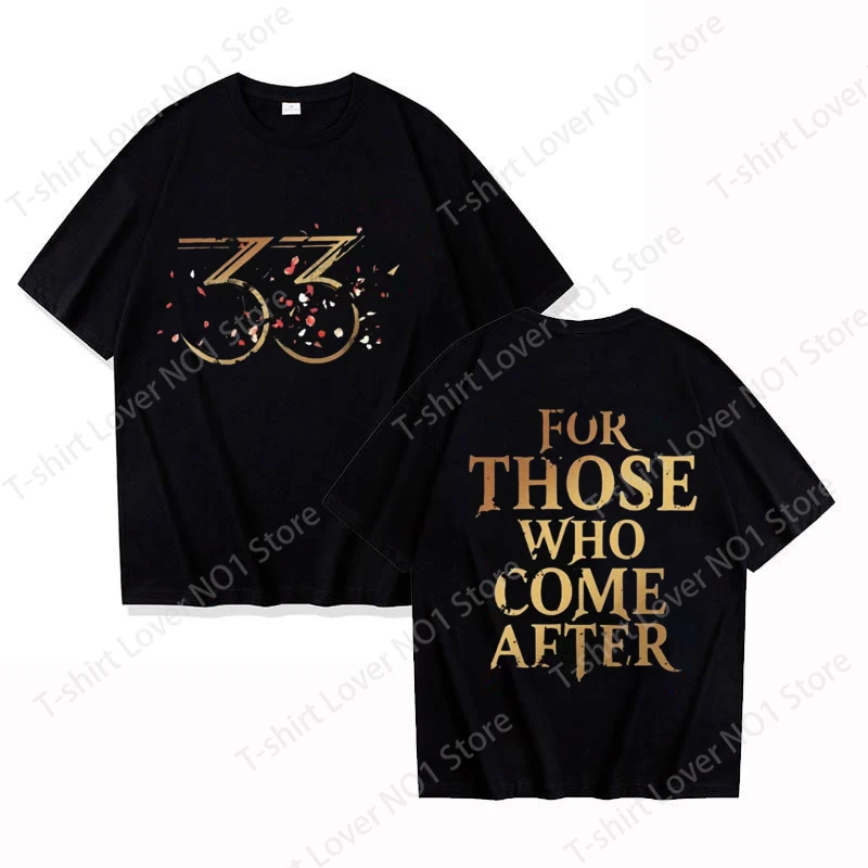 New Limited Edition Claire Obscur Expedition 33 Gaming Print T-Shirt Number 33 T Shirts Women Men Summer Short Sleeve Tops