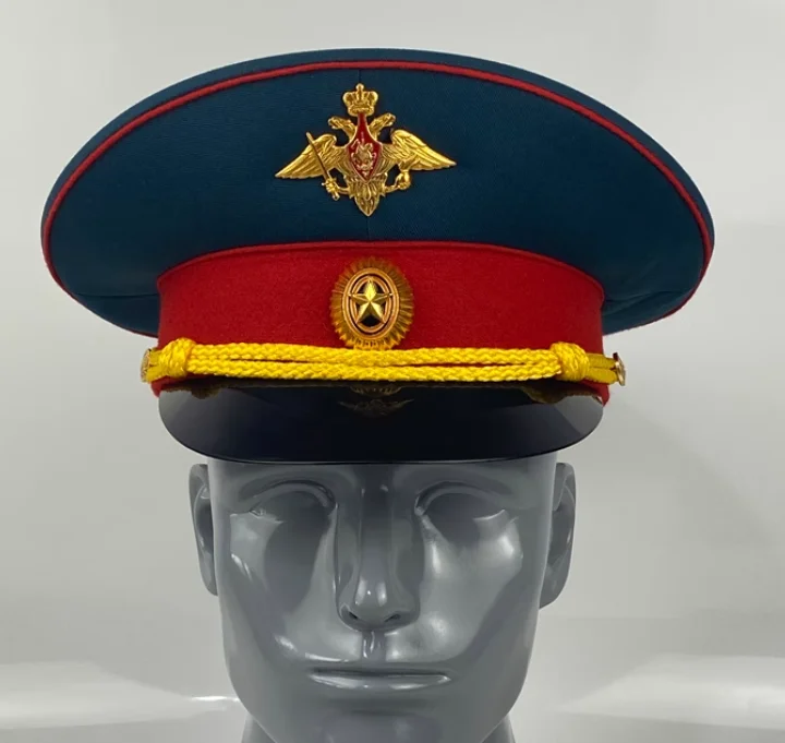 Russian Military Uniform Large Brimmed Hat Army Parade Officer Large Hat