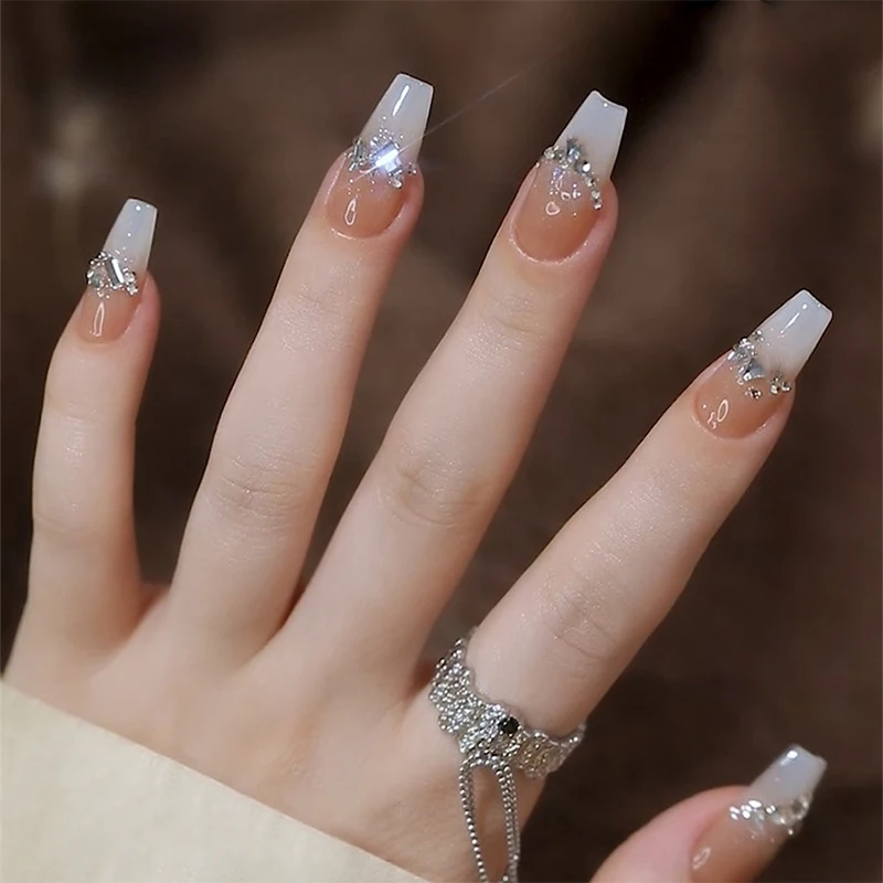 1000 ピース/バッグミニネイルスターラインストーンスター愛ハート水滴花幾何学的形状ネイルアートラインストーンセット盛り合わせ DIY デコ