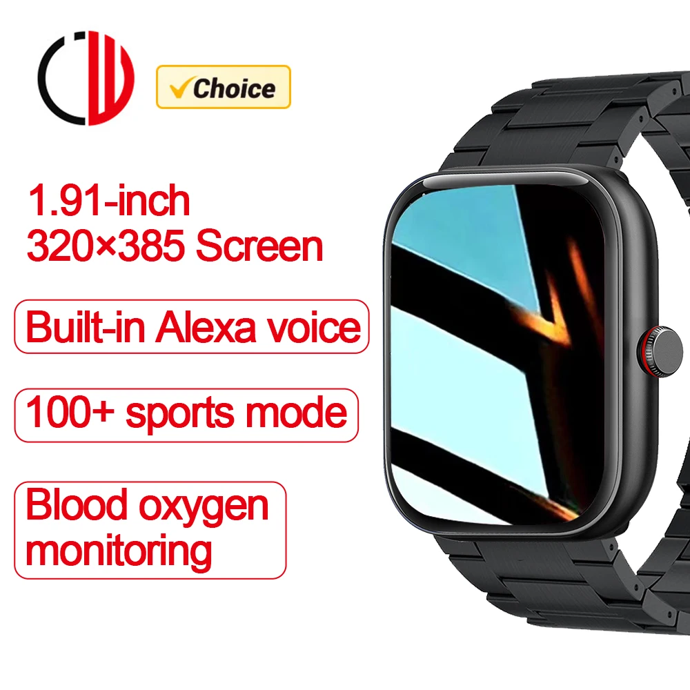 

ZZYSMART IDW20 Smart Watch For Men Women Bluetooth Call Smartwatch Build-in Alexa 5ATM IP68 Waterproof Heart Rate Blood Oxygen