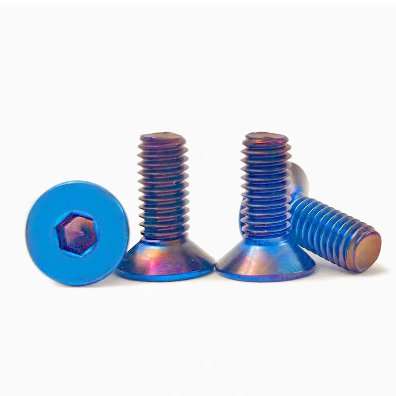 

DIN7991 Flat Head Allen Screws M4/M5/M6/M8 Hex Socket Countersunk Bolt SUS304 Stainless Steel with Burning Blue Plating