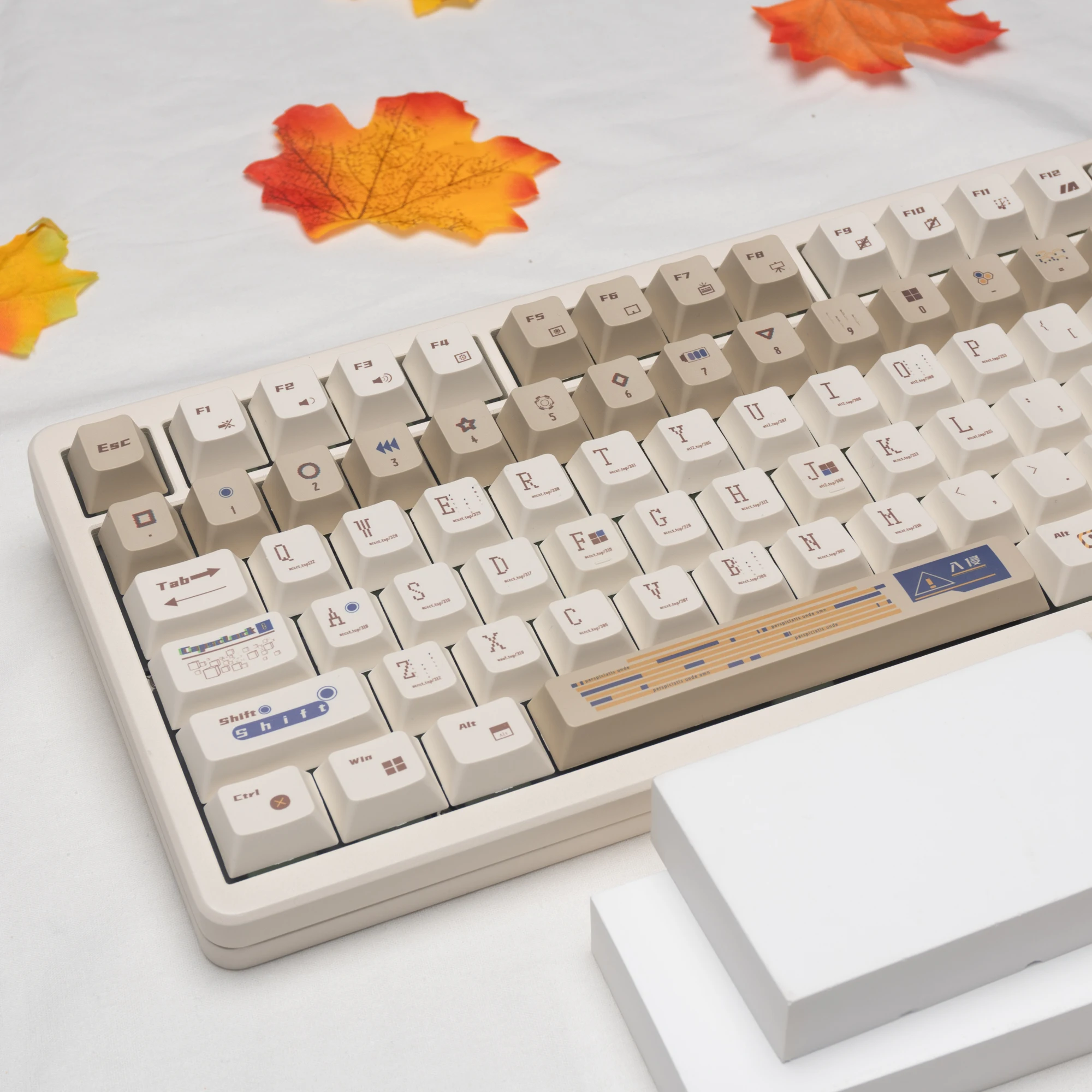 

126 Keys Unknown code PBT Keycap Cherry Profile Customs Dye-Sub Key Caps For Cherry MX Switches Gamer Mechanical Keyboard