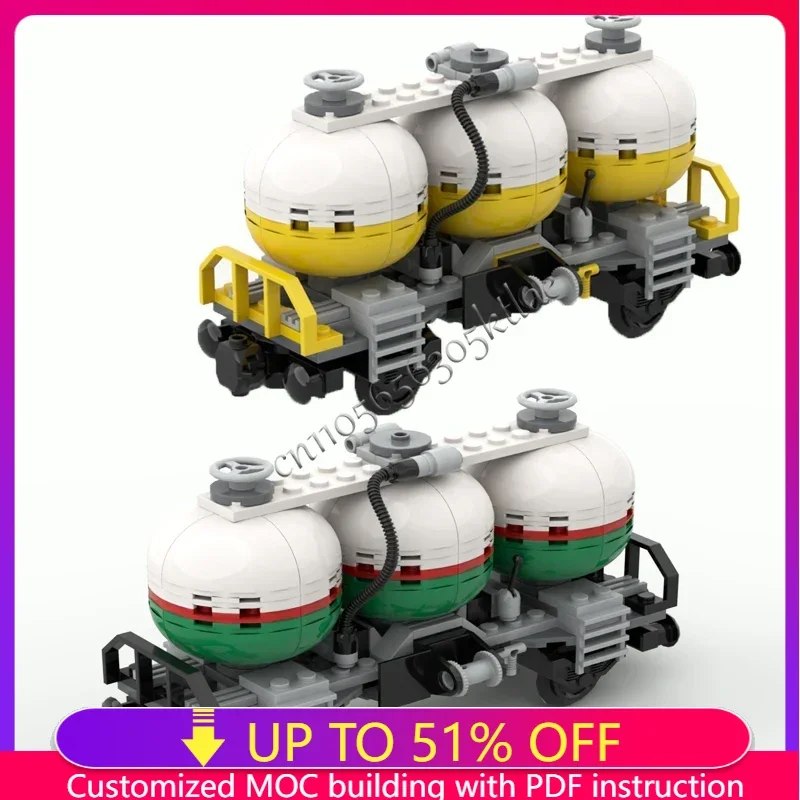 

НОВЫЙ 152 шт. MOC city Shell Octan Rail Tanker Автомобиль универсал поезда модель DIY творческие идеи технология детская игрушка сборка головоломка подарок