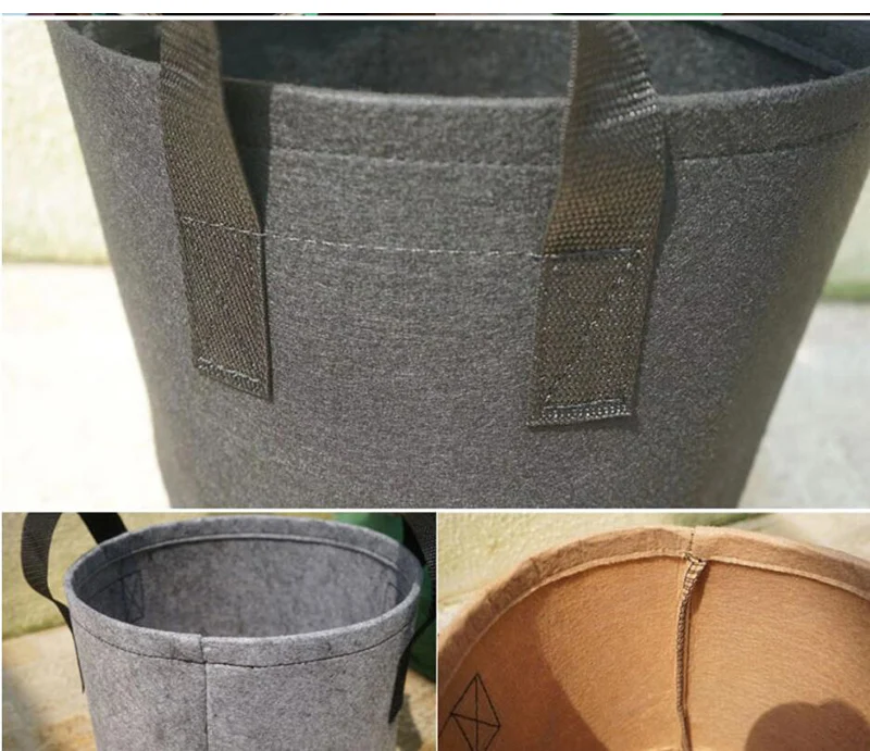 2 5 Gallon Plant Grow Bags Growing Potato home garden tools 7Gallon 10 Gallon planting flower fruit Tree Fabric Pots