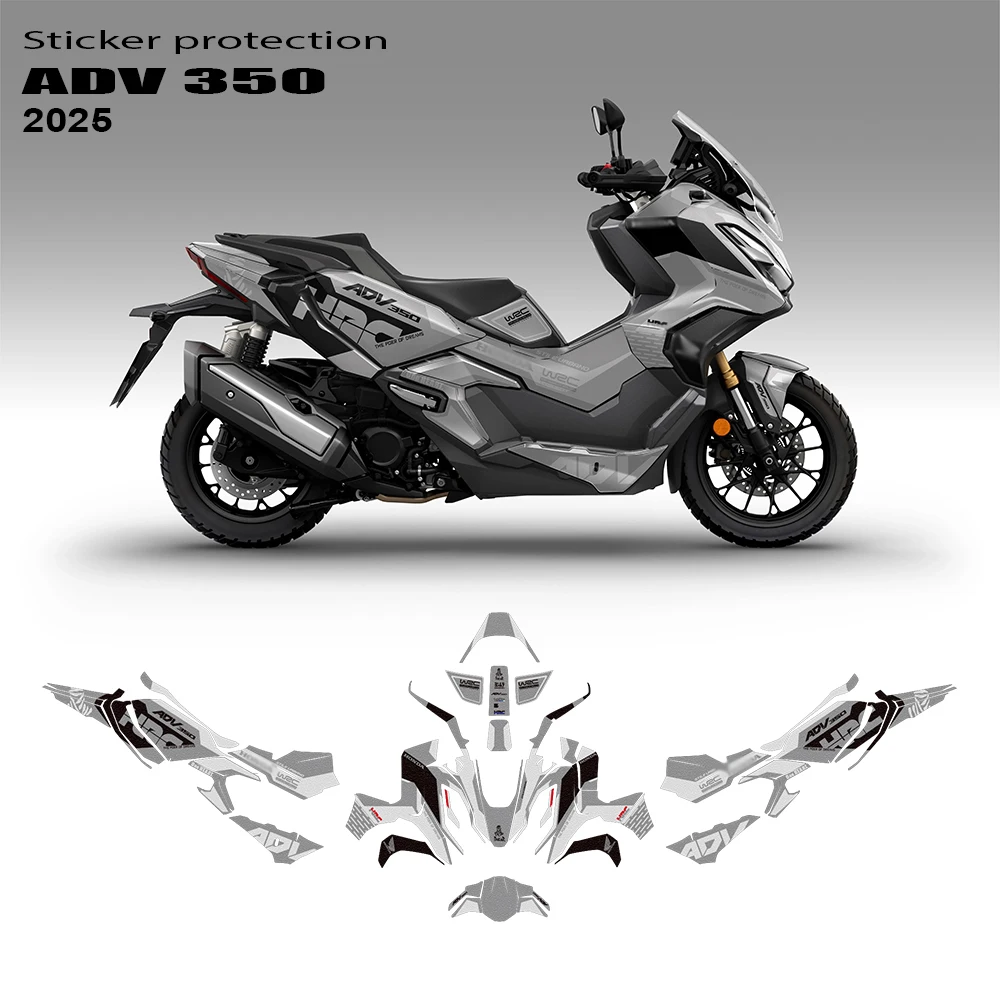 

Новая наклейка ADV350 2025, защитные аксессуары для мотоциклов, полный графический комплект, наклейка для ADV 350 2022 2023 2024 2025