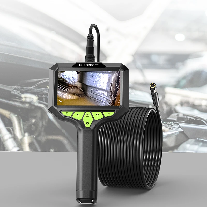 Hand-held Industrial Endoscope 4.3'' IPS Screen Autofocus Camera 8mm Single Dual Triple Lens USB Probe Car Inspection Borescope