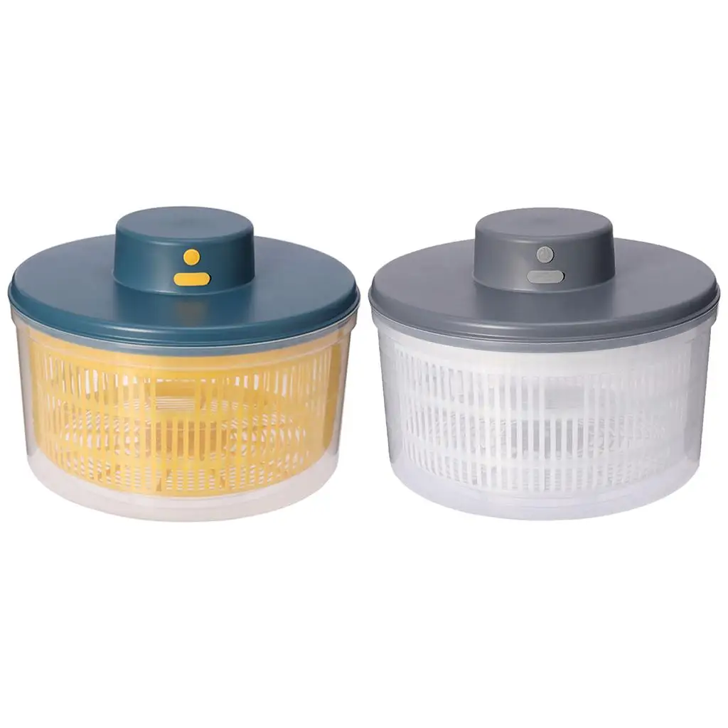Convenient Electric Salad Spinner Quick Dry Washing Storage Spin Drying Dry Kitchen Tools