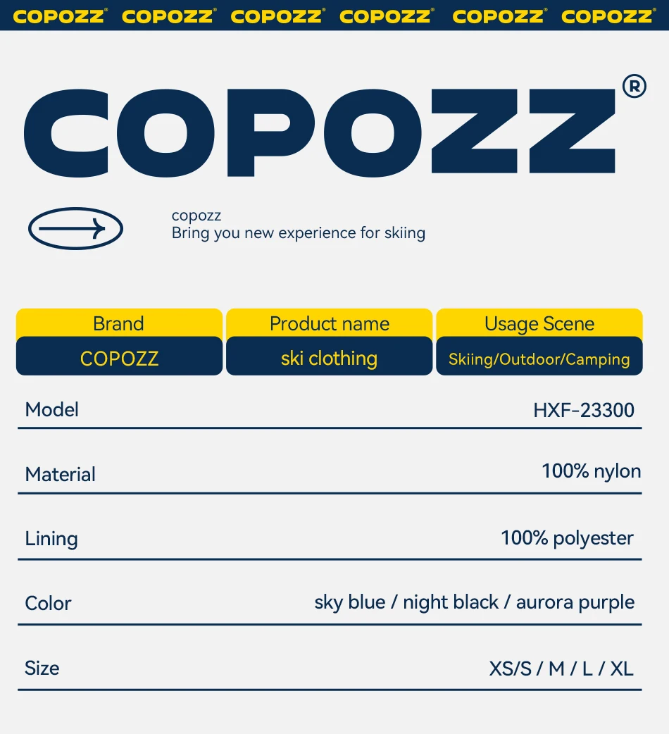COPOZZ Verdickte 3L Skijacke für Herren und Damen, winddicht, wasserdicht, Winter-Ski-Mantel, Skibekleidung, einfarbig, mit Kapuze, warmer Snowboard-Skianzug – Detail 35