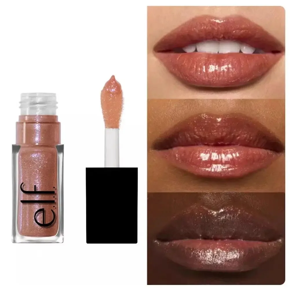 Nuevo Bálsamo Labial Hidratante Original ELF, Aceite Labial, Brillo, Cuidado de los Labios, Beneficioso para Labios, Voluminizador, Exfoliante, Aceite Voluminizador con Brillo