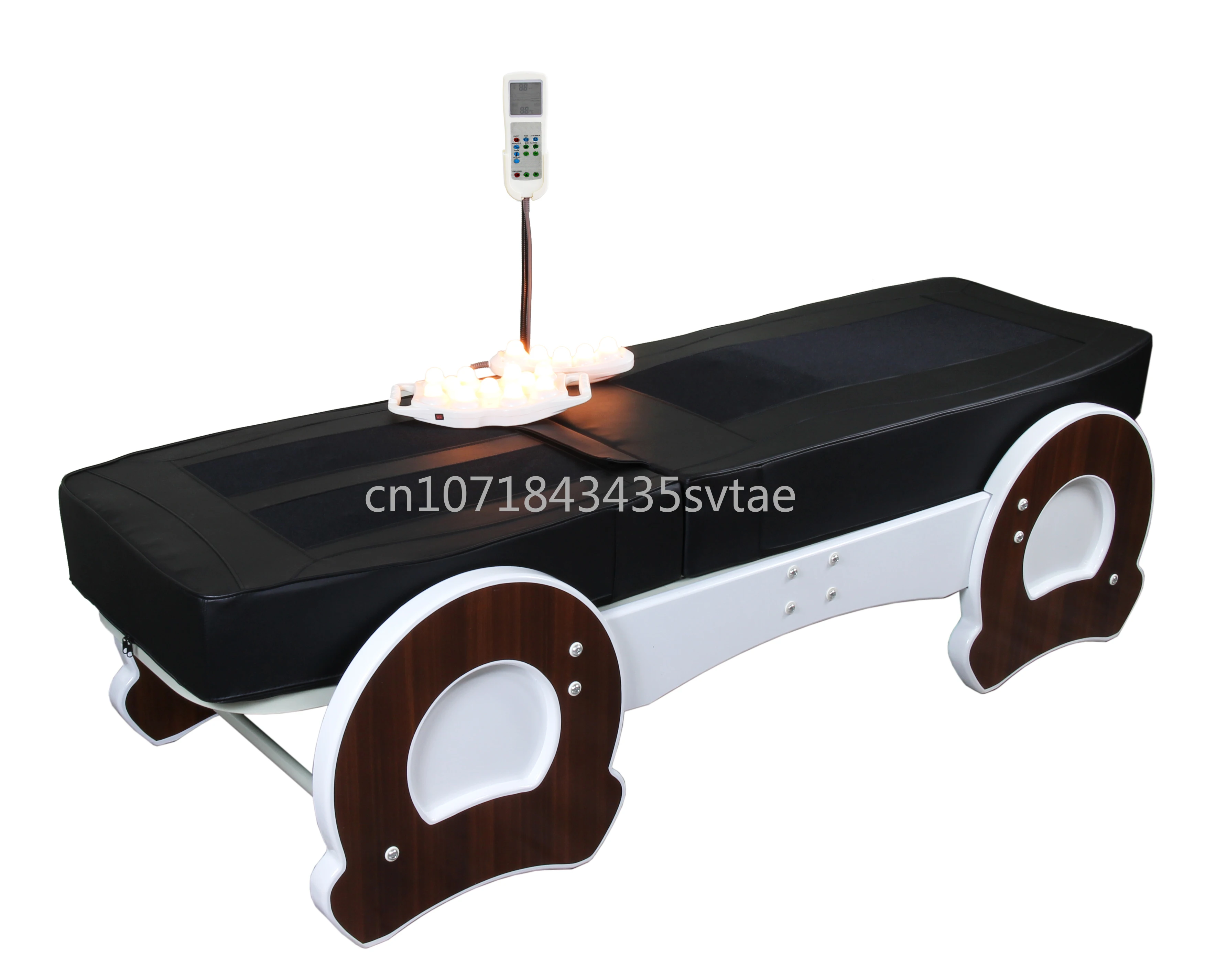 Korea Japan Thai Electric Infrared Heated Full Body Table Massage Luxury Automatic Wooden JADE ROLLER Massage Bed