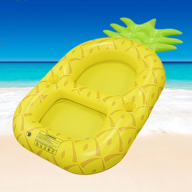 Juguetes inflables de piña para piscina, posavasos de PVC con múltiples agujeros para beber, juguetes acuáticos de verano, Accesorios de playa al aire libre para fiesta