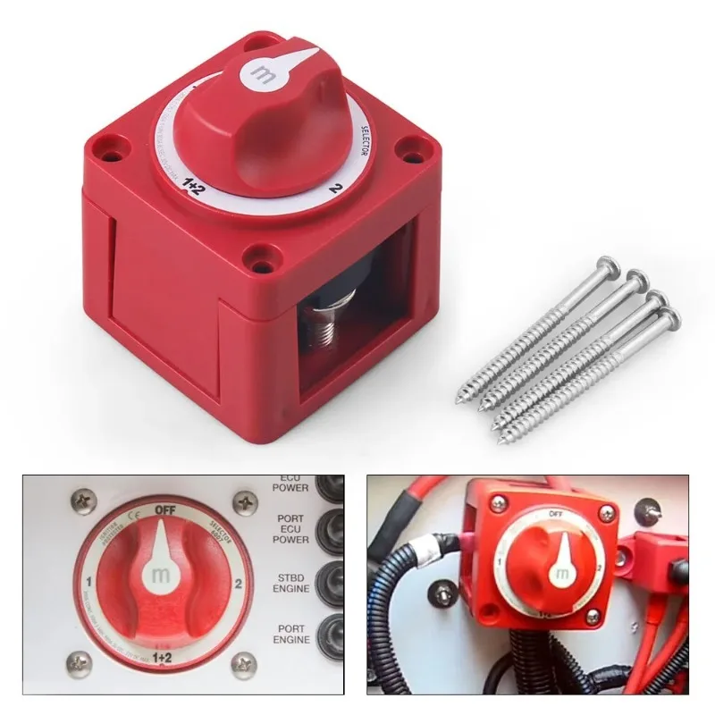 M Series 4 Position Dual Circuit Main Battery Disconnect Power Isolator Switch Replacement Part 6006-6011