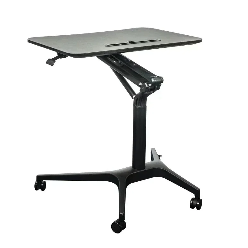 

2024 New Office Furniture Metal Lifting Computer Desk Stainless Steel Surface Folding Adjustable Portable Health Design