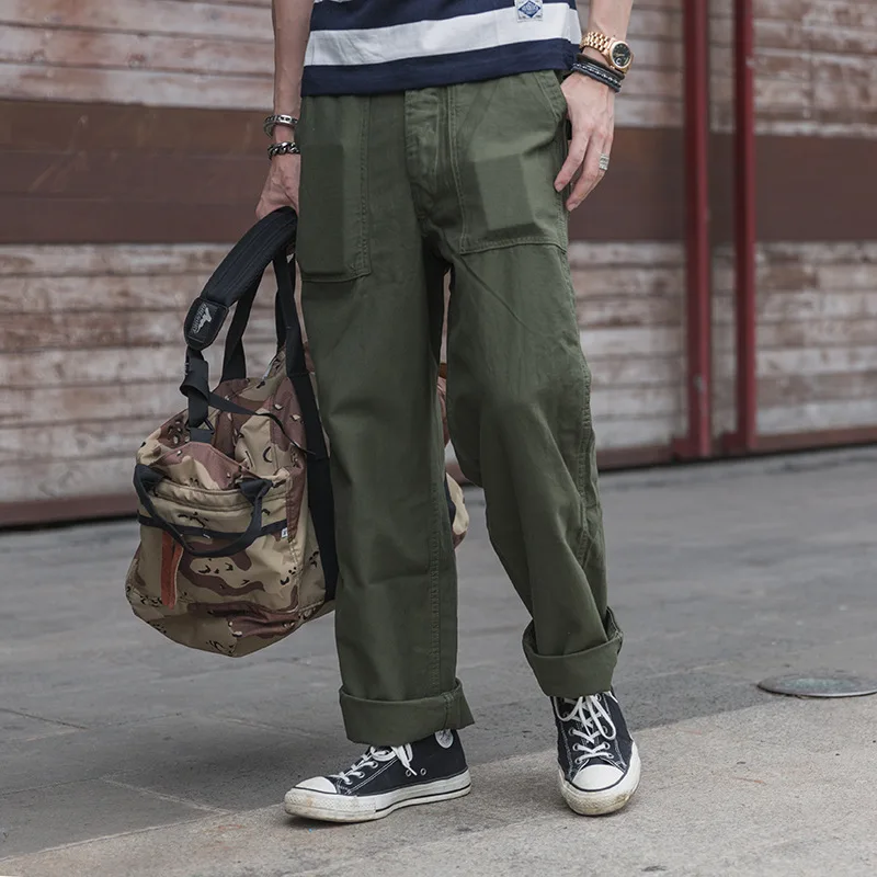 

NON STOCK OG-107 straight trousers men's heavyweight 10.5oz loose bread trousers