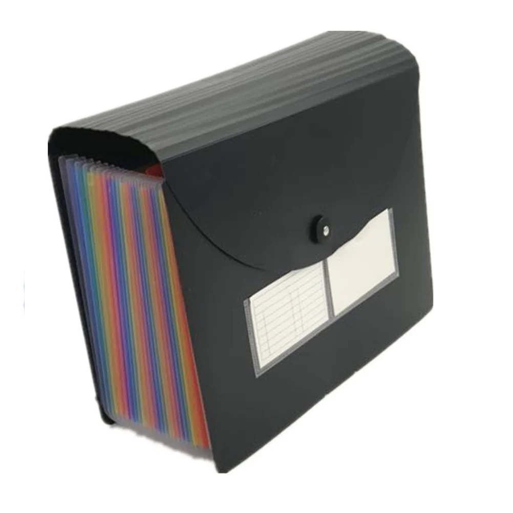 

12 Layer Document Folder Plastic Lightweight Multi-Function File Organizer for School Office Supplies Student Stationery Daily