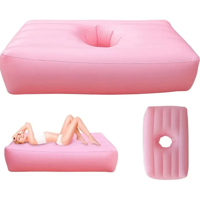 BBL Bed With Hole After Surgery For Butt Inflatable Brazilian BBL Mattress For Post Surgery Recovery Sleeping Portable Air Sofa