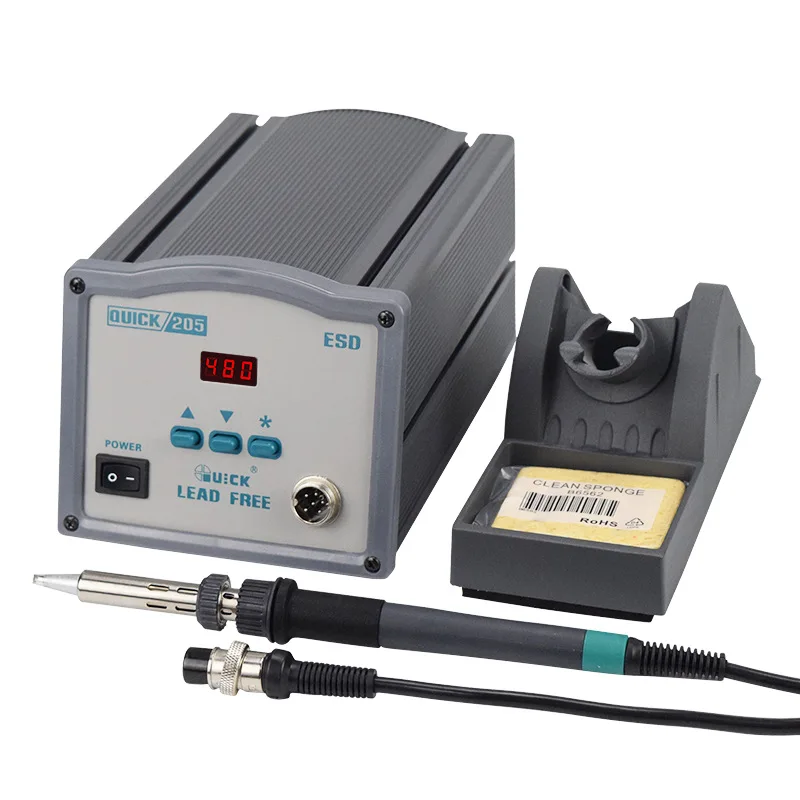 Quick 205 High Power Intelligent Lead Free Soldering Station 150W Automatic Hot Air Station Soldering