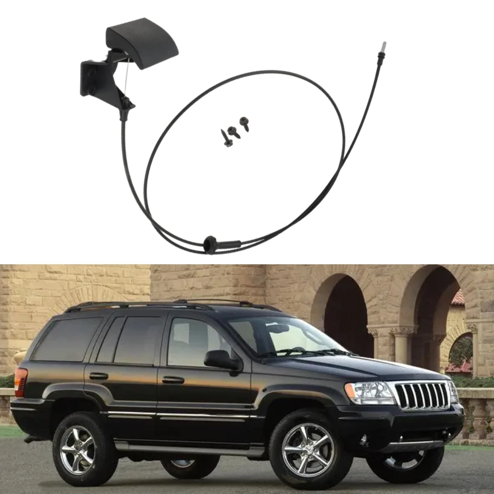 Linka zwalniająca zatrzask maski samochodu do Jeep Grand Cherokee 1999 2000 2001 2002 2003 2004 2005 55135532 AB 055135532