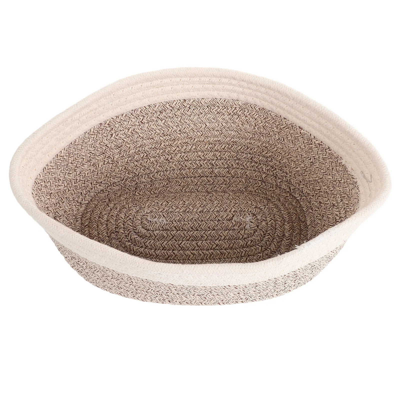 

Cotton Rope Woven Basket Large Storage Bin For Keys Makeup Brushes Decorative Basket Living Room Bedroom Bathroom Tabletop