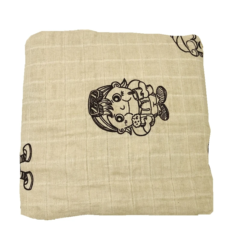 وحيد القرن 100% القطن العضوي لينة الطفل بطانية من الموسلين التقميط تلقي بطانية لحديثي الولادة قماط الرضع الكمال #2