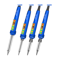 100-200W high-power digital display adjustable temperature soldering iron, high-temperature soldering iron set
