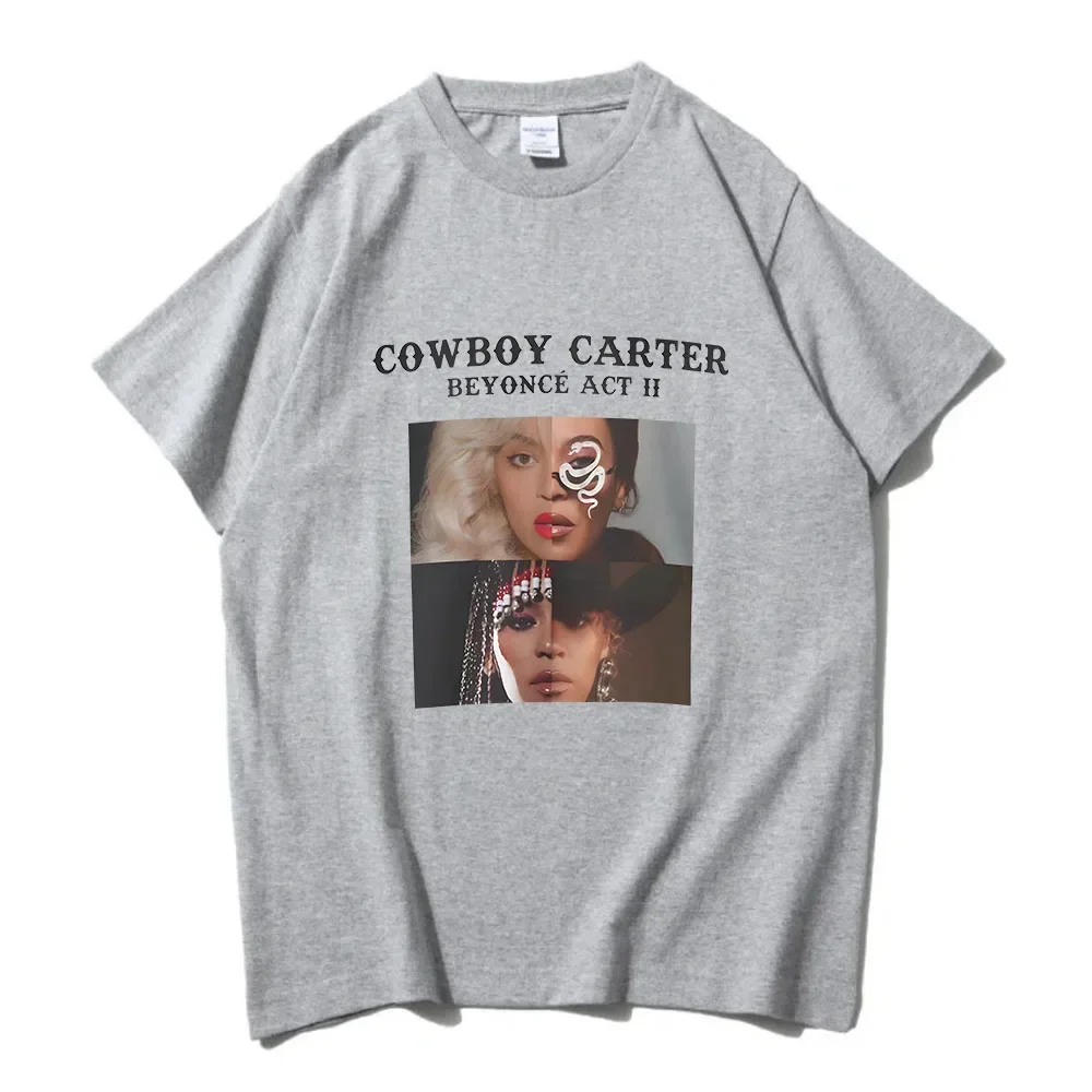 Denim Carter Beyonc é e Tshirt casual short sleeved women\'s T-shirt street clothing high-quality vintage Tshirt summer O-neck