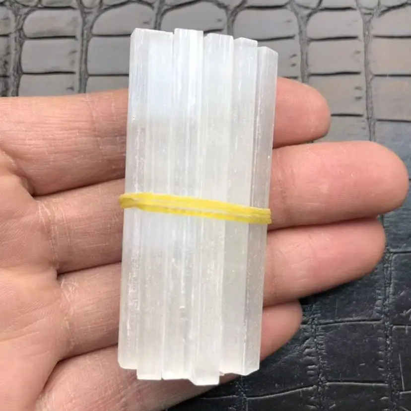 Selenite Natural Stone Rough Crystals Stick Mineral Healing Reiki Gift Chakra Gypsum Crafts Energy Point Wands Wholesale