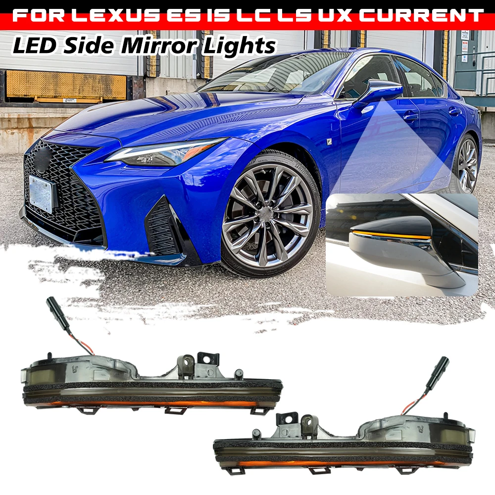 

2PCS Dynamic Turn Signal Light Sequential Rearview Mirror Light For Lexus IS 2021+/ES 2019+/UX 2019+/RC 2019+Current Generation