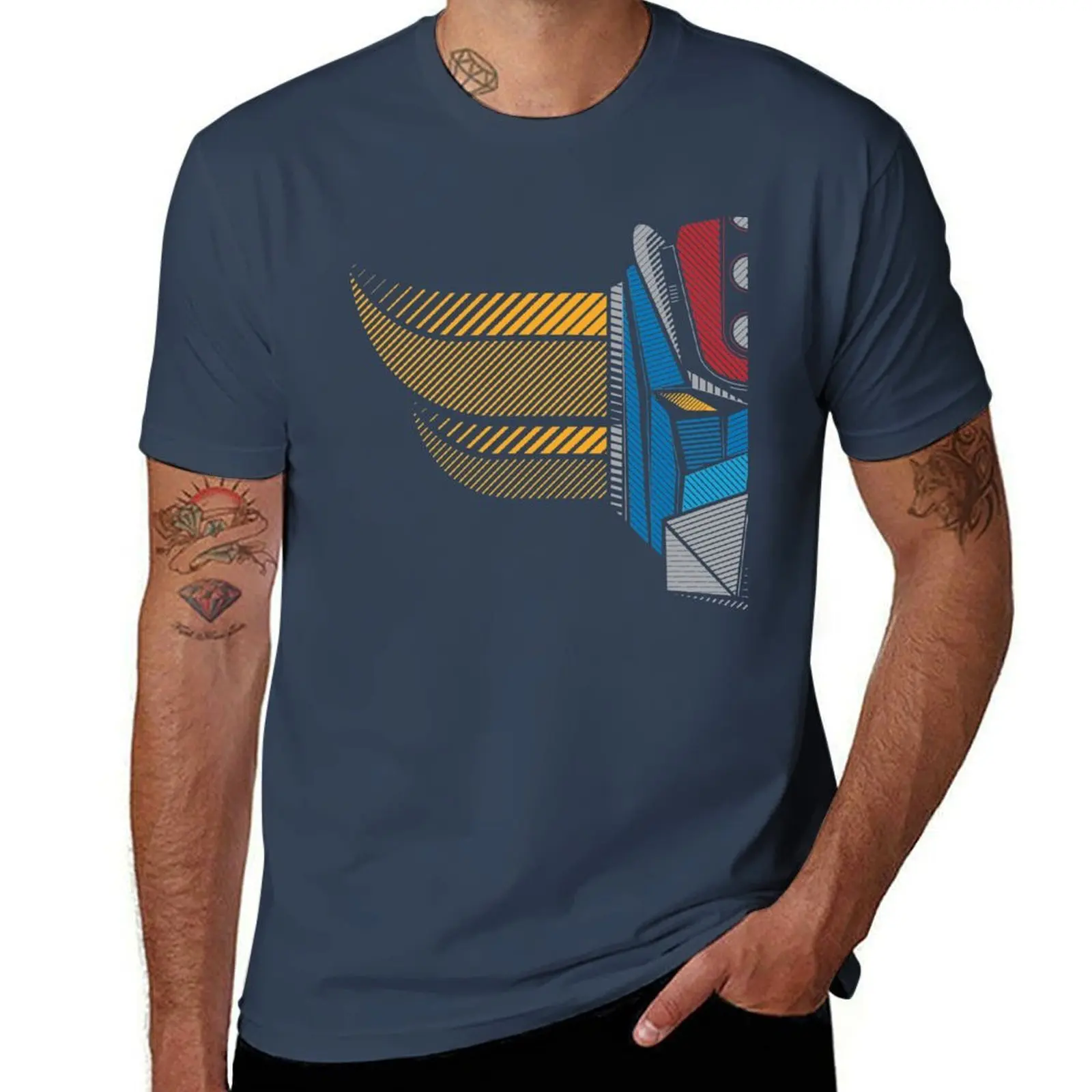

Grendizer Half T-Shirt Basic Comfort Fit T-Shirt for Men