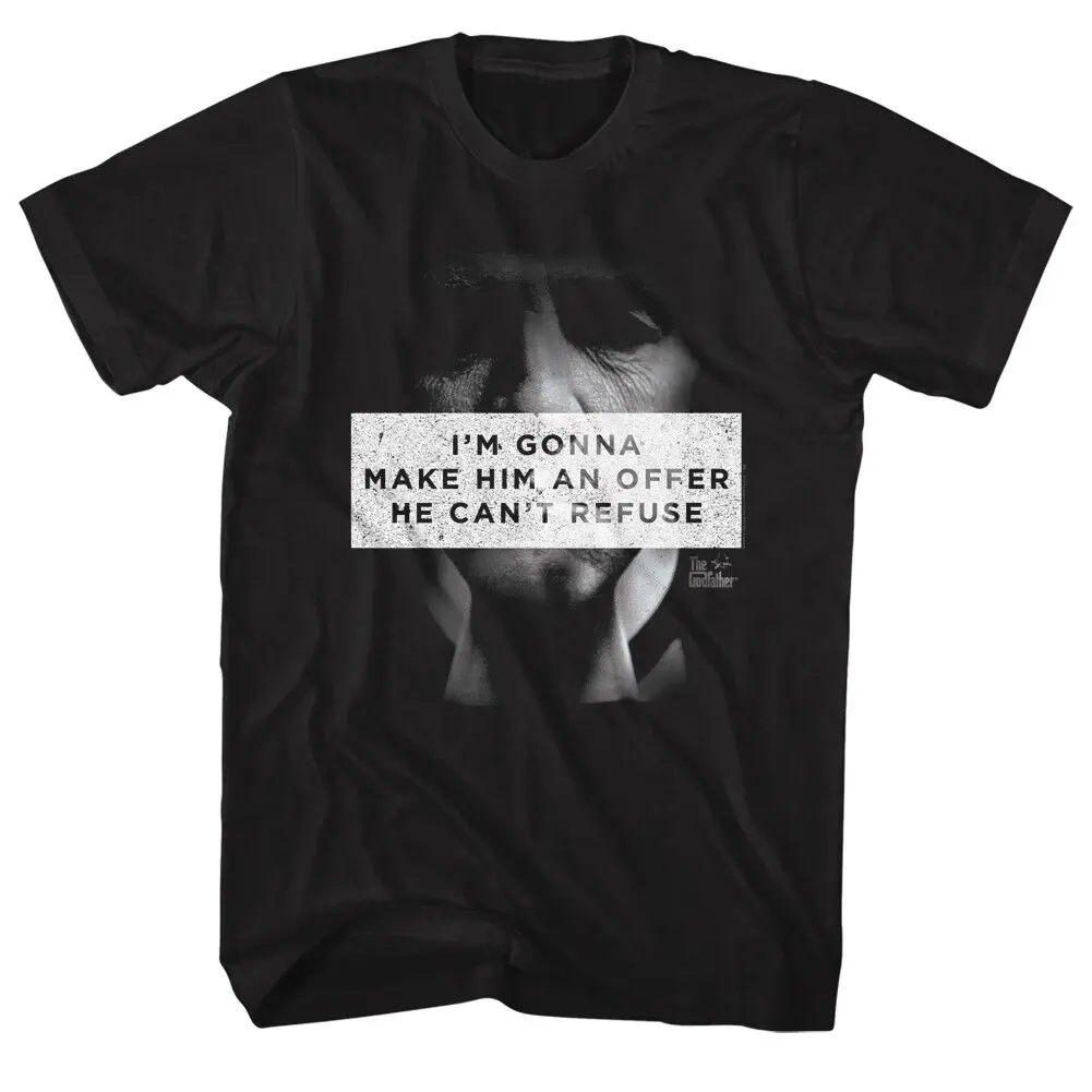 The GodFather Movie T-Shirt SM - 5XL Offer He Cant Refuse Black Cotton Official