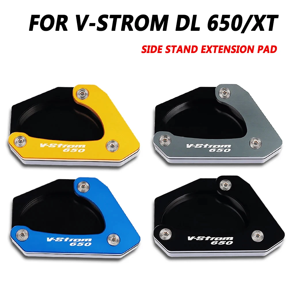 For SUZUKI V-STROM 650/XT VSTROM 650 DL650 2004 -2022 2023 2024 Motorcycle Kickstand Foot Side Stand Extension Pad Support Plate