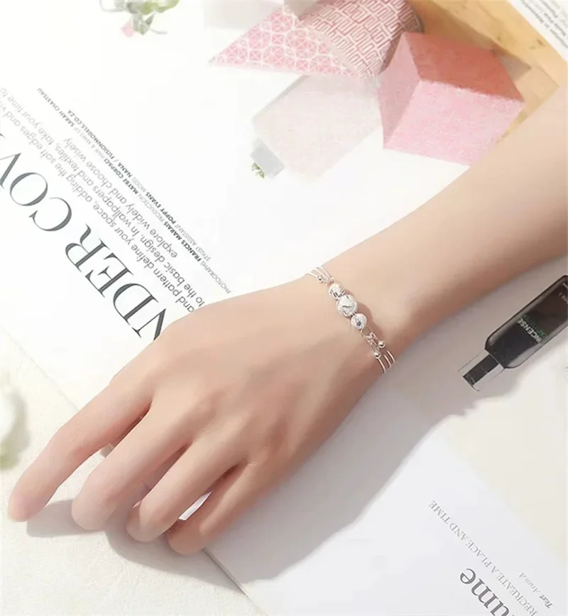 925 Sterling Silver Beautiful Stars Bracelets for Women Korean Fashion Designer Luxury Charm Bracelet Party Wedding Jewelry Gift
