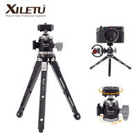 XILETU MC22 XT18 Mini Double Cold Shoe Ball Head Desktop Stand Tripod for Phone Mirrorless Camera Microphone With 1/4 Screw Hole