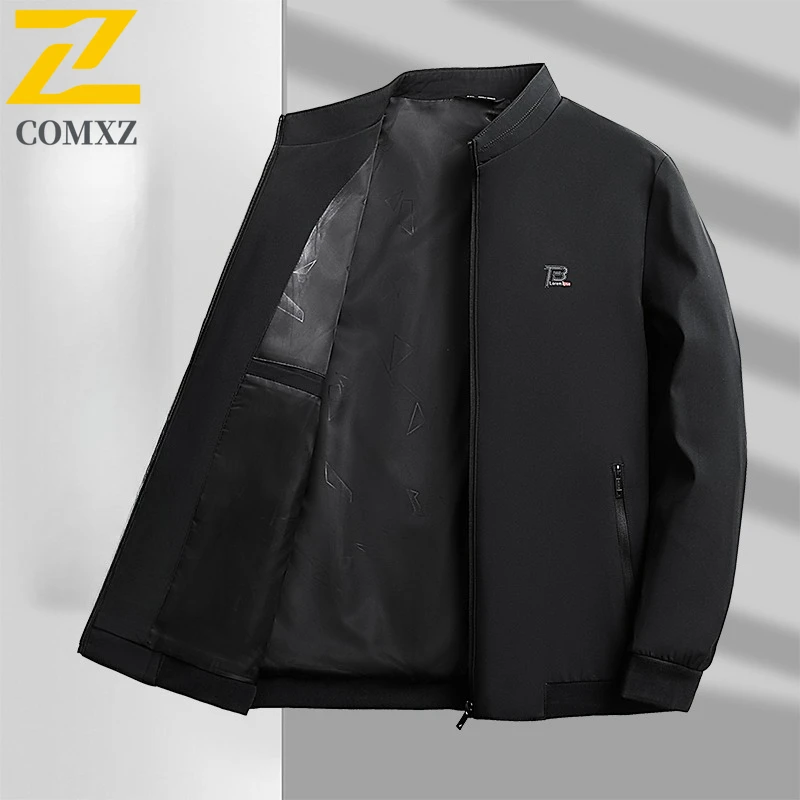 

New Baseball Jacket Male Business Loose Fit Windproof Outerwear Resistant Spring Autumn Trendy Lightweight Breathable Jackets